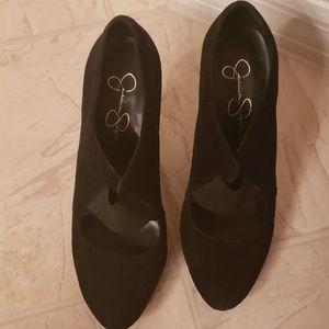 Jessica Simpson blk Heels